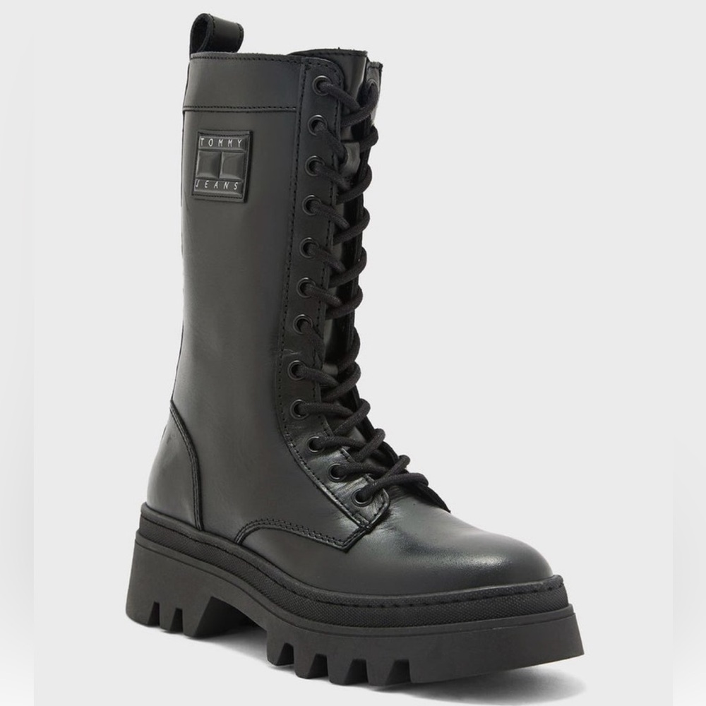 Tommy Hilfiger Black Embossed Sole
